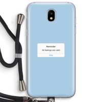 Reminder: Samsung Galaxy J5 (2017) Transparant Hoesje met koord