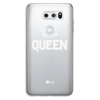 Queen zwart: LG V30 Transparant Hoesje