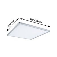 Paulmann 70995 P Atria Shine 22W 3000K 3Dim 420x420 chr LED-plafondlamp LED 22 W Chroom (mat) - thumbnail