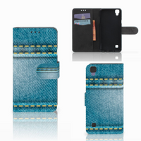 LG X Style Wallet Case met Pasjes Jeans - thumbnail