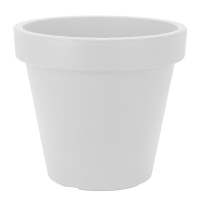 Plantenpot/bloempot Terras Master- dubbelwandig kunststof - wit - D60 x H55 cm