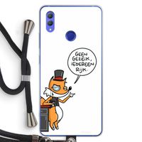 Geen Gezeik: Honor Note 10 Transparant Hoesje met koord