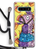 Loot Burger: Samsung Galaxy S10 Plus Transparant Hoesje met koord