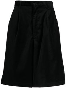 Comme Des Garçons Shirt bermuda à détails plissés - Noir
