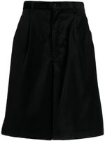 Comme Des Garçons Shirt bermuda à détails plissés - Noir