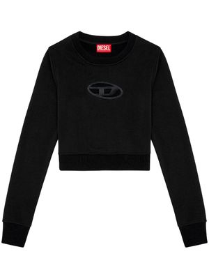 Diesel sweat F-Slimmy-Od à coupe crop - Noir
