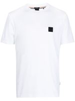 BOSS t-shirt en coton à patch logo - Blanc - thumbnail