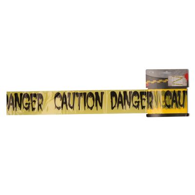 Markeerlint/afzetlint - Caution Danger - 9M - geel/zwart - kunststof