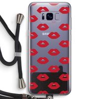 Lips: Samsung Galaxy S8 Plus Transparant Hoesje met koord