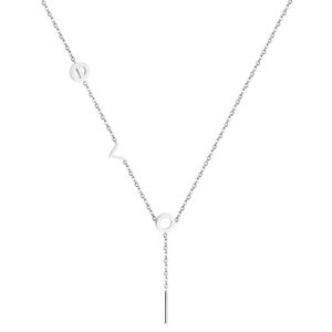 Cilla Jewels dames ketting Edelstaal Zilverkleurig Bar T