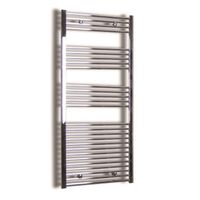 Elektrische Design Radiator Sanicare Plug & Play 172x60 cm Chroom 1127 Watt Met Chroom Thermostaat Links Sanicare