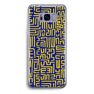 Majorelle Blue Print: Samsung Galaxy S8 Plus Transparant Hoesje