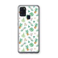 Ananas bladeren: Samsung Galaxy A21s Transparant Hoesje