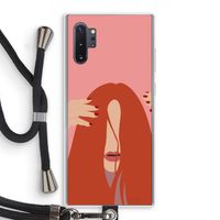 Woke up like this: Samsung Galaxy Note 10 Plus Transparant Hoesje met koord