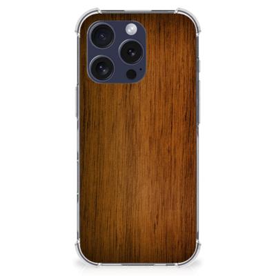 iPhone 16 Pro Max Stevig Telefoonhoesje Donker Hout iPhone 16 Pro Max Stevig Telefoonhoesje Donker Hout