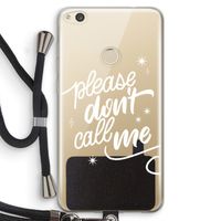 Don't call: Huawei Ascend P8 Lite (2017) Transparant Hoesje met koord