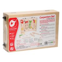 Classic World houten gereedschapskoffer, 35dlg.