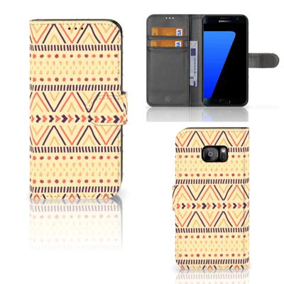 Samsung Galaxy S7 Edge | Telefoon Hoesje | Aztec Yellow