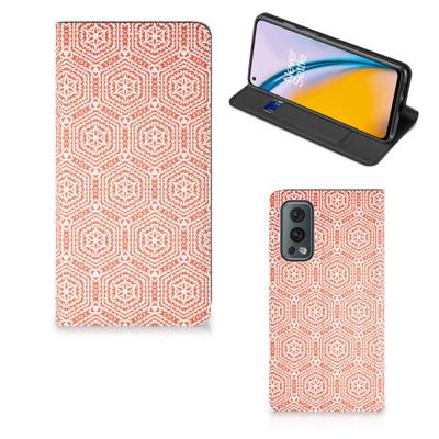 OnePlus Nord 2 5G | Hoesje met Magneet | Pattern Orange