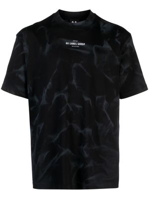 44 LABEL GROUP T-shirt met logoprint - Zwart