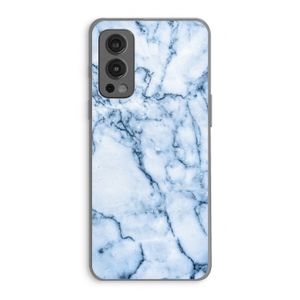 Blauw marmer: OnePlus Nord 2 5G Transparant Hoesje