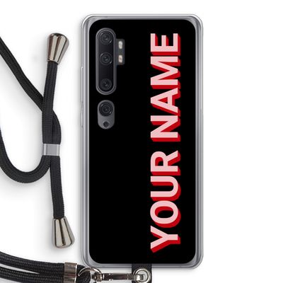 Namecase: Xiaomi Mi Note 10 Transparant Hoesje met koord