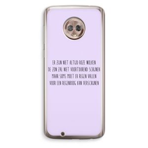 Regenboog: Motorola Moto G6 Transparant Hoesje