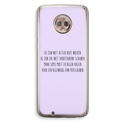 Regenboog: Motorola Moto G6 Transparant Hoesje