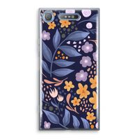 Flowers with blue leaves: Sony Xperia XZ1 Transparant Hoesje