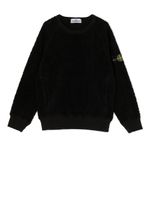 Stone Island Junior sweat à patch logo - Noir