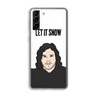 Let It Snow: Samsung Galaxy S21 Plus Transparant Hoesje