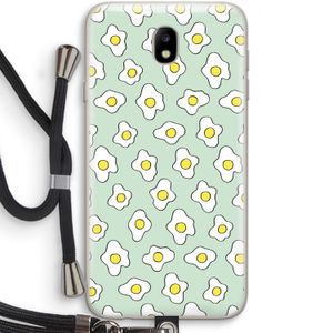 Spiegeleitjes: Samsung Galaxy J7 (2017) Transparant Hoesje met koord
