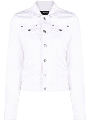 DSQUARED2 veste boutonnée à manches longues - Blanc