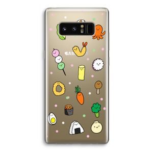Happy bento friends: Samsung Galaxy Note 8 Transparant Hoesje