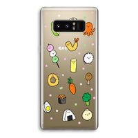 Happy bento friends: Samsung Galaxy Note 8 Transparant Hoesje