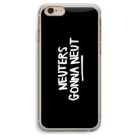 Neuters (zwart): iPhone 6 Plus / 6S Plus Transparant Hoesje