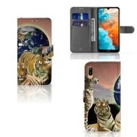 Huawei Y6 (2019) | Telefoonhoesje | Met pasjeshouder | Roofdieren