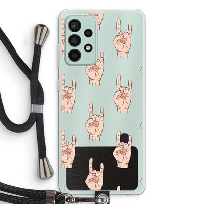 Rock: Samsung Galaxy A52s 5G Transparant Hoesje met koord
