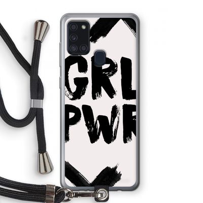Girl Power #2: Samsung Galaxy A21s Transparant Hoesje met koord