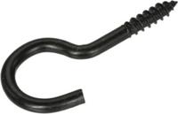 Schroefhaken 40mm zwart 5st - Deltafix
