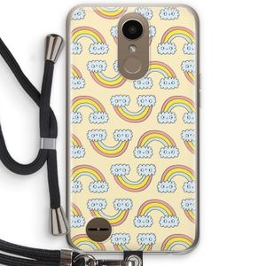 Regenboog: LG K10 (2017) Transparant Hoesje met koord