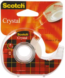 3M Scotch Crystal Clear Tape - Navulbare Dispenser - 19 mm x 15 m