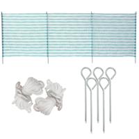 Strand/camping windscherm met 10x grondpennen en 8x Scheerlijnen