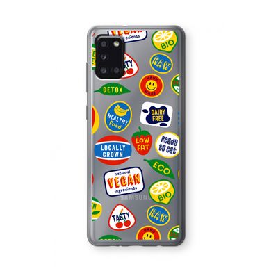 Fruitsticker: Samsung Galaxy A31 Transparant Hoesje