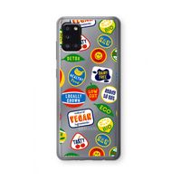 Fruitsticker: Samsung Galaxy A31 Transparant Hoesje Fruitsticker: Samsung Galaxy A31 Transparant Hoesje