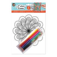 Grafix Kleuren op nummer a4 - mandala
