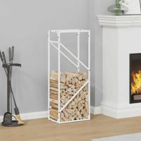 Brandhoutrek 40x25x100 cm koudgewalst staal wit