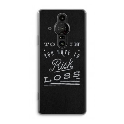 Risk loss: Sony Xperia Pro-I Transparant Hoesje