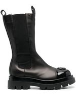 Philipp Plein bottines Hexagon en cuir - Noir - thumbnail