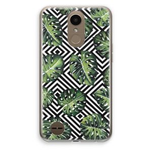 Geometrische jungle: LG K10 (2017) Transparant Hoesje